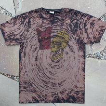 Hand Bleached shirt for sale with Gorilla Skull and Cat Head indie art punk