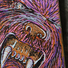 Grizzly Bear Skateboard Deck original artwork - RadCakes Shirt Printing