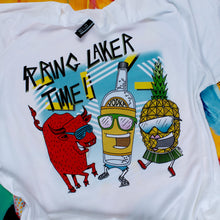 parker house spring laker shirt red bull vodka pineapple cartoon tshirt by RadCakes