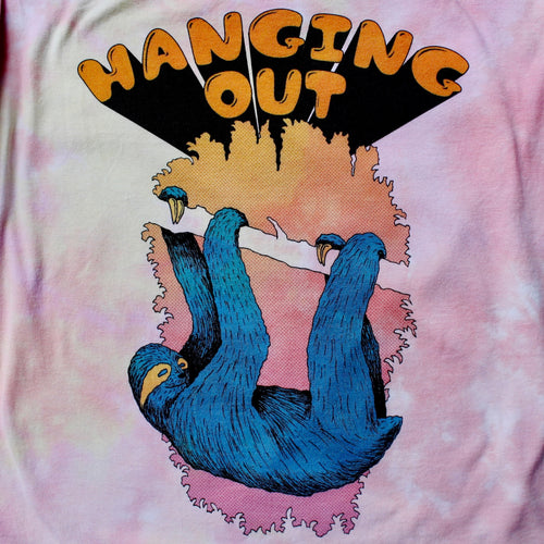 Hanging Out Sloth shirt tie dyed funny graphic hipster hippie indie brand fashion