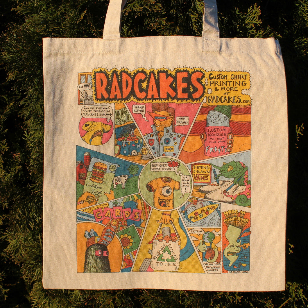 Robert Crumb Cheap Thrills album art inspired tote bag design by RADCAKES Manasquan NJ printing