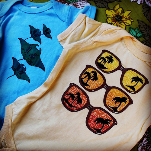Retro Sunglasses Onesie - RadCakes Shirt Printing