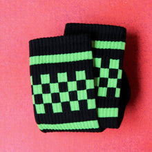 Retro checkered tube socks Vans punk skateboarding