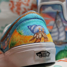 Coral Reef custom Vans Slip On Sneakers