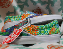 Coral Reef custom Vans Slip On Sneakers