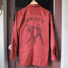 Red New Jersey flannel shirt with Pork Roll design for sale NJ fleece art