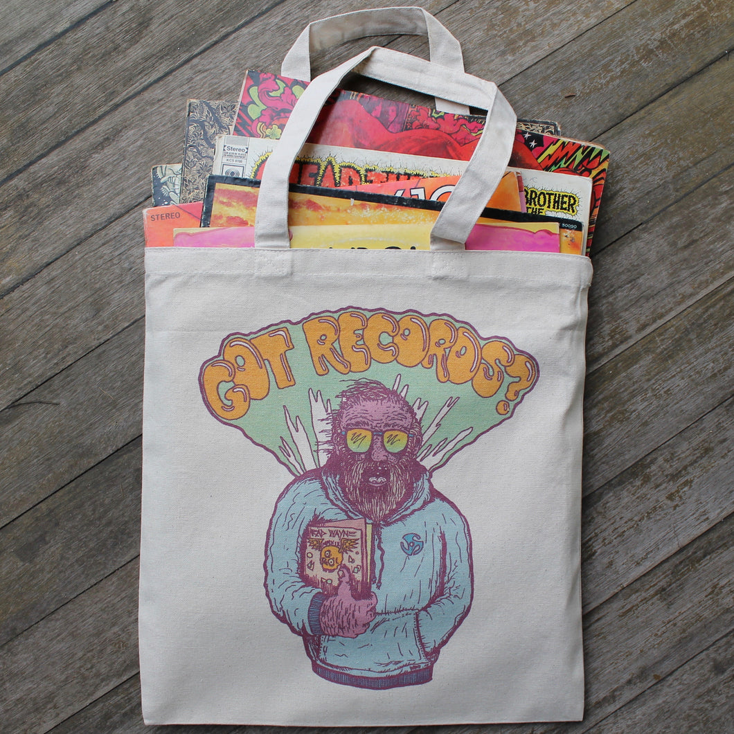 GOT RECORDS? vinyl record tote bag – RAD Shirts Custom Printing