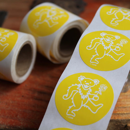 Retro Grateful Dead stickers for sale Yellow Dancing Bear vintage retro lot