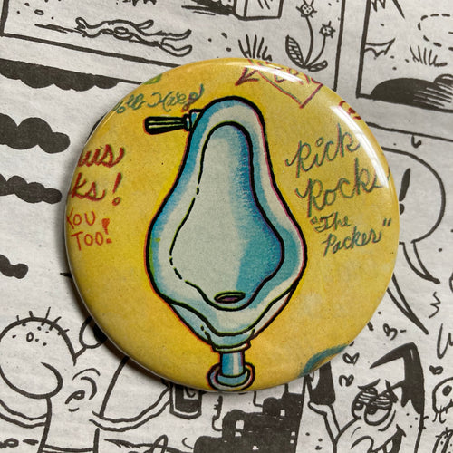 Urinal Retro pinback buttons for sale punk rock fashion collection RAD Shirts Custom Printing and Buttons Pins Manasquan NJ