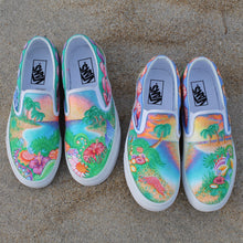 Island Vibes custom Vans Slip On Sneakers