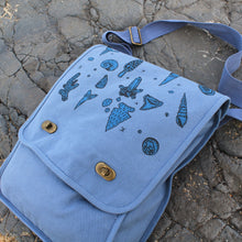 canvas field bag for fossil hunting and beach combing with a metal detector for sale