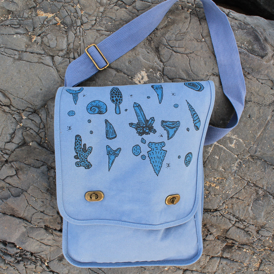 Beach combing bag fossil hunting field bag or artifacts and metal detecting for sale by RADCAKES