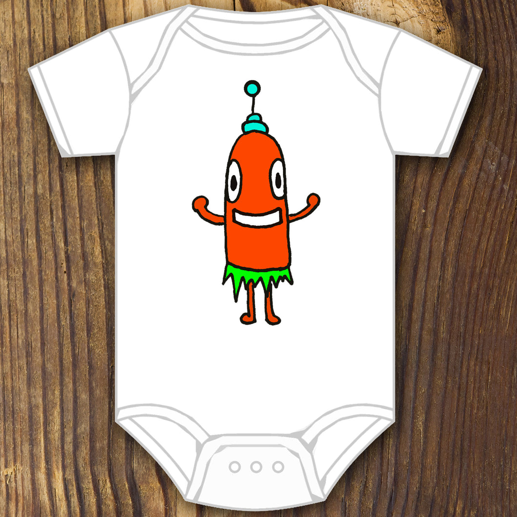 Grass Skirt Goober Onesie - RadCakes Shirt Printing
