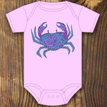 Patterned Crab Onesie - RadCakes Shirt Printing