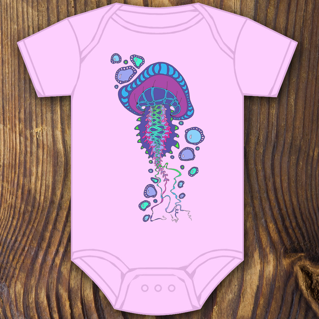 Floating Jellyfish Onesie - RadCakes Shirt Printing