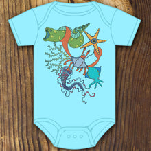 Sea Animal Collage Onesie - RadCakes Shirt Printing