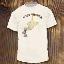 west virgina middle finger shirt sale design by radcakes.com funny appalachian design