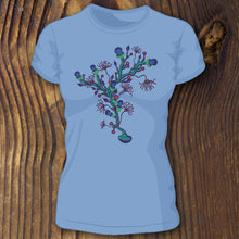 Underwater shirt design with branching coral artwork by RadCakes