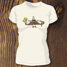 Cowboy Mustache women's tee - RadCakes Shirt Printing