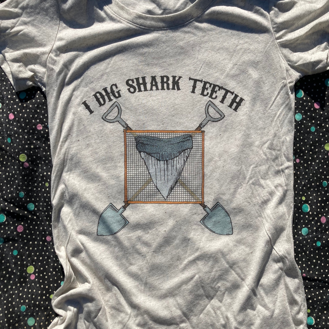 I Dig Shark Teeth women's tee