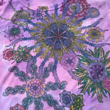 Purple Succulent tie dye shirt