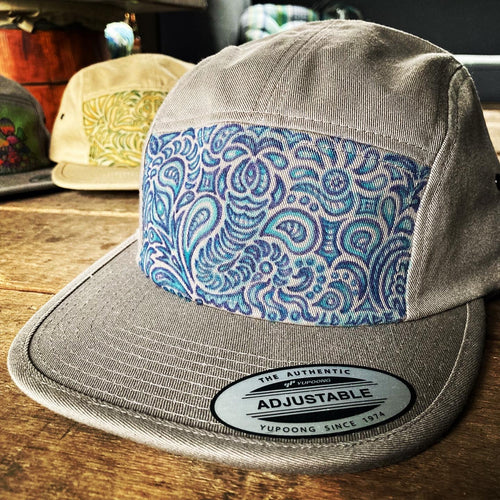 Hand Painted 5 Panel Camper Hat #9