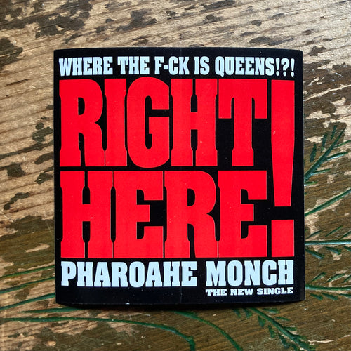 1999 Rawkus Records Pharoahe Monch sticker