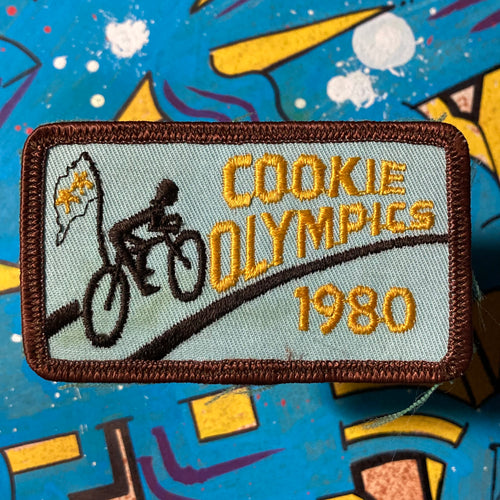 Vintage Girl Scout Cookie Olympics patch for sale from 1980